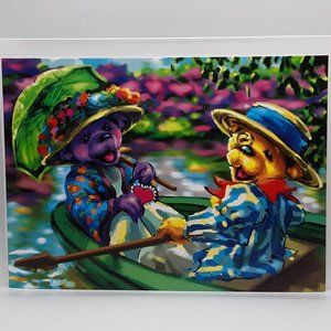 Grateful Dead Blank Valentine's Day Card Liquid Blue Good Lovin' Edition